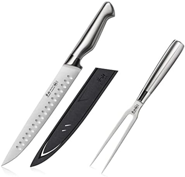 Cangshan Sanford Series 1027198 German Steel 2-Piece Carving Set With Sheath
