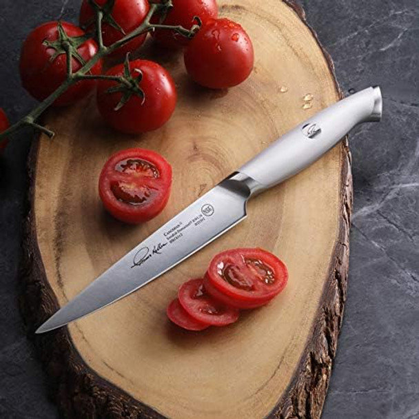 Cangshan Thomas Keller Signature Collection Swedish Powder Steel Forged 5-Inch Utility Knife White