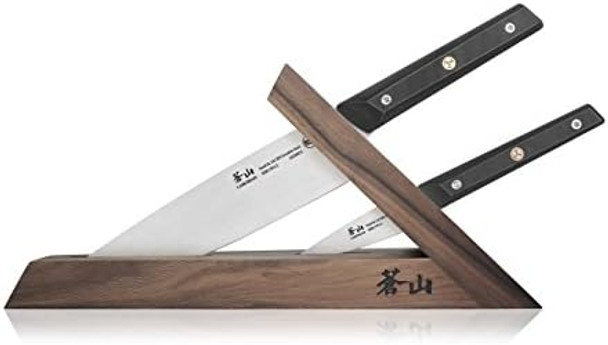 Cangshan Tg Series 1021325 Swedish 14C28N Steel 3-Piece Tai Knife Block Set Walnut Cangshan Tg Series 1021325 Swedish 14C28N Steel 3-Piece Tai Knife Block Set Walnut