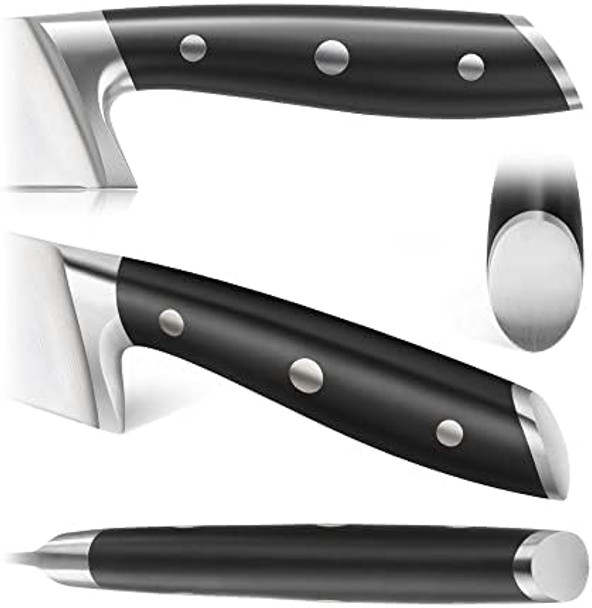 Cangshan Alps Series 502780 German Steel Forged 4-Piece Steak Knife Set With Sheaths Black Cangshan Alps Series 502780 German Steel Forged 4-Piece Steak Knife Set With Sheaths Black