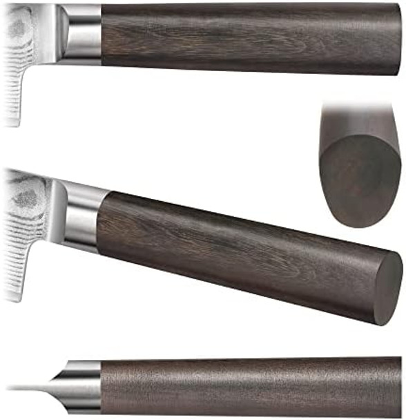 Cangshan Haku Series 2-Piece Carving Set With Walnut Box Forged X-7 Damascus Steel 501158