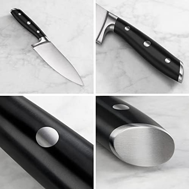 Cangshan Alps Series 502797 German Steel Forged 2-Piece Starter Set With Sheaths Black Cangshan Alps Series 502797 German Steel Forged 2-Piece Starter Set With Sheaths Black