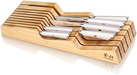Cangshan Elbert Series German Steel Forged 7-Piece In-Drawer Set Bamboo (White)