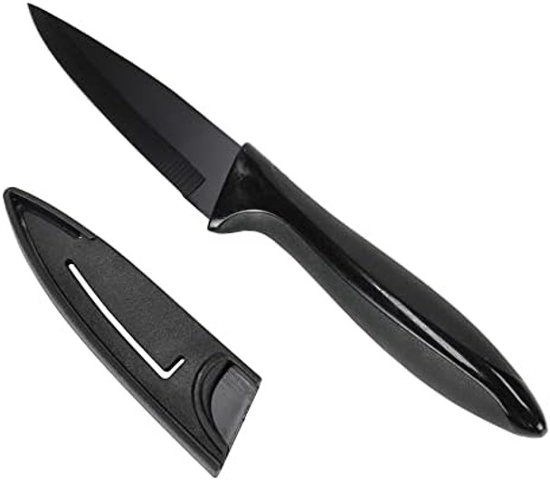 Chef Craft Premium Chef Knife With Sheath 8 Inch Blade 13.5 Inches In Length Black Chef Craft Premium Chef Knife With Sheath 8 Inch Blade 13.5 Inches In Length Black