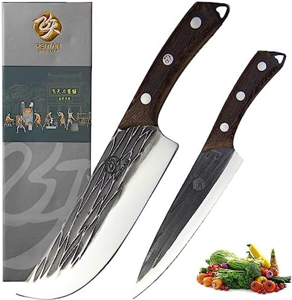 Professional Chinese Knife 633+Meat Cleaver 563