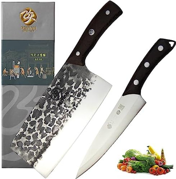 Chinese Knife 621+Meat Cleaver 523