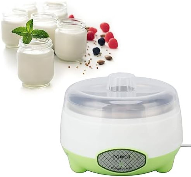 Yogurt Maker Machine Energy Saving Diy Yogurt Maker Machine Stainless Steel Container Compact For Kitchen (Us Plug 110V)