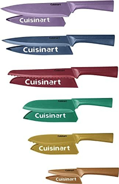 Cuisinart C55-12Pmc Advantage 12 Piece Metallic Knife Set With Blade Guards Multicolor Cuisinart C55-12Pmc Advantage 12 Piece Metallic Knife Set With Blade Guards Multicolor