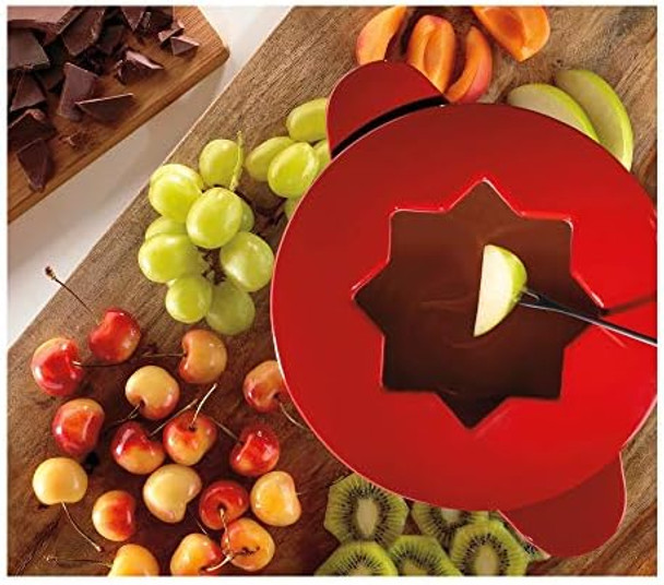 Cuisinart 13-Piece Cast Iron Fondue Set Red Cuisinart 13-Piece Cast Iron Fondue Set Red