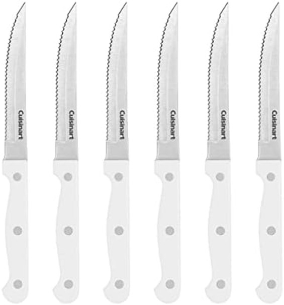 Cuisinart Knife Set 6Pc Steak Knife Set With Steel Blades For Precise Cutting Lightweight Stainless Steel & Durable C77Tr-6Psk Black Cuisinart Knife Set 6Pc Steak Knife Set With Steel Blades For Precise Cutting Lightweight Stainless Steel & Durable C77Tr-6Psk Black