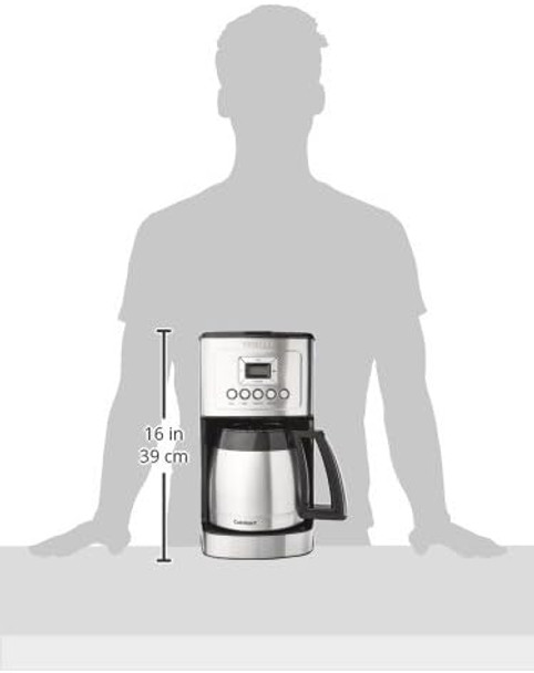 Cuisinart 12-Cup Coffee Maker With Thermal Coffee Carafe Stainless Steel Programmable Large Capacity Drip Coffee Machine For Home Or Office Dcc-3400Nas Silver Cuisinart 12-Cup Coffee Maker With Thermal Coffee Carafe Stainless Steel Programmable Large Capacity Drip Coffee Machine For Home Or Office Dcc-3400Nas Silver