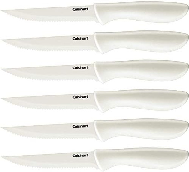 Cuisinart C55-6Pcsbk Advantage Color Collection 6-Piece Ceramic Coated Steak Knife Set Black