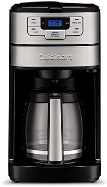 Cuisinart Automatic Grind And Brew 12-Cup Coffeemaker With 1-4 Cup Setting And Auto-Shutoff Black/Stainless Steel Dgb-400Nas Cuisinart Automatic Grind And Brew 12-Cup Coffeemaker With 1-4 Cup Setting And Auto-Shutoff Black/Stainless Steel Dgb-400Nas