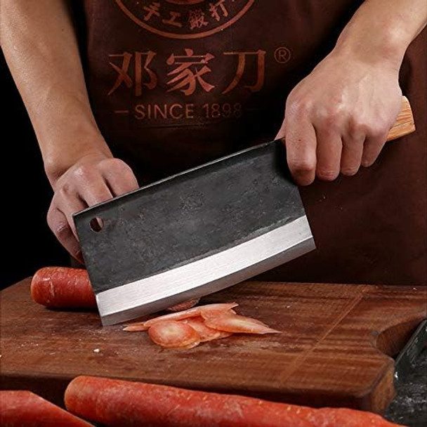 Dengjia 7.6-Inch Blade Ultra-Sharp Composite High Carbon Steel Handmade Forged Vegetable Knife Chinese Knife No-Slip Labor-Saving Wooden Handle Meat Cleavers Dengjia 7.6-Inch Blade Ultra-Sharp Composite High Carbon Steel Handmade Forged Vegetable Knife Chinese Knife No-Slip Labor-Saving Wooden Handle Meat Cleavers