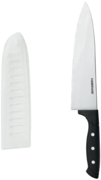 Farberware Wave Edge Chef Knife With Sheath 8-Inch