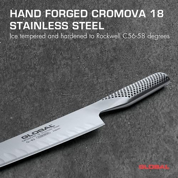 Global G-82-8 1/4" Hollow Ground Carving Knife