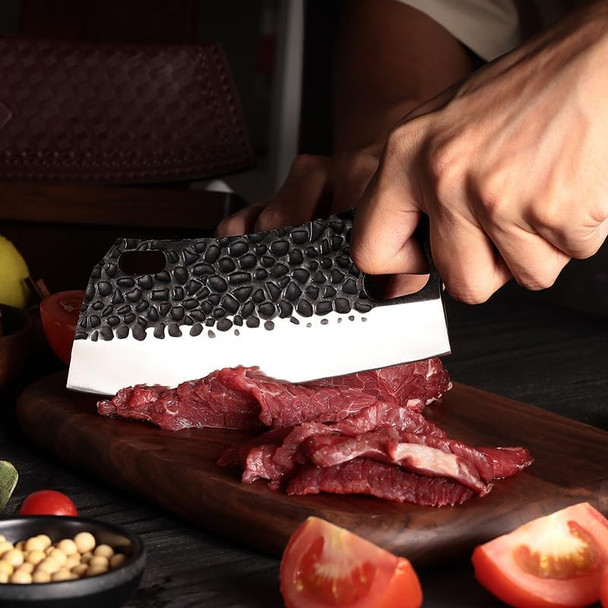 Grandsharp Butcher Knife Hand Forged Boning Knife With Sheath Sharp High Carbon Steel Butcher Knife Meat Cutting Cleaver Multipurpose Chef Knives For Kitchen Camping Outdoor Deboning Or Bbq