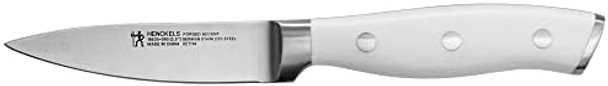 Henckels Forged Accent Razor-Sharp 3.5-Inch Paring Knife White Handle German Engineered Informed By 100+ Years Of Mastery