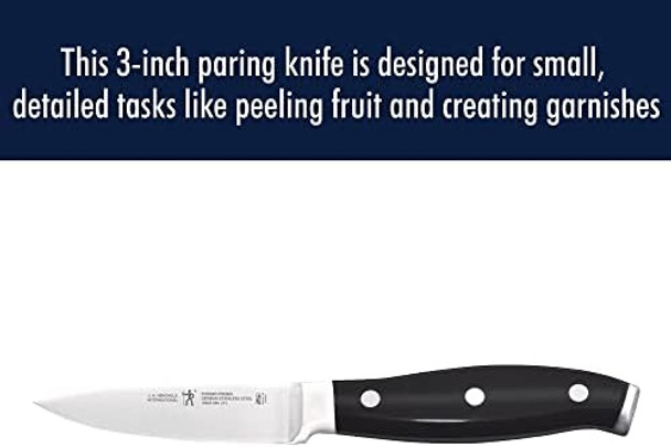 Henckels Forged Premio 3-Inch Paring Knife Black/Stainless Steel