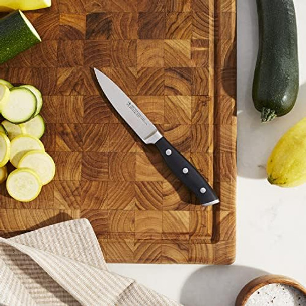 Henckels Forged Accent Razor-Sharp 3.5-Inch Paring Knife German Engineered Informed By 100+ Years Of Mastery Black