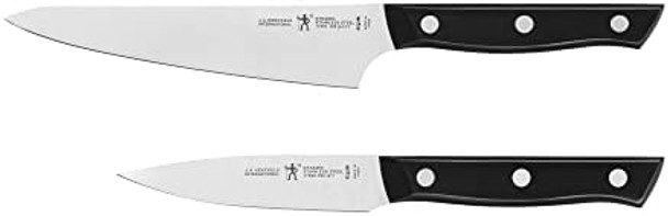 Henckels Dynamic Razor-Sharp 2-Pc Knife Set Santoku Knife 5.5 Inch Santoku Knife 7 Inch German Engineered Informed By 100+ Years Of Mastery Stainless Steel