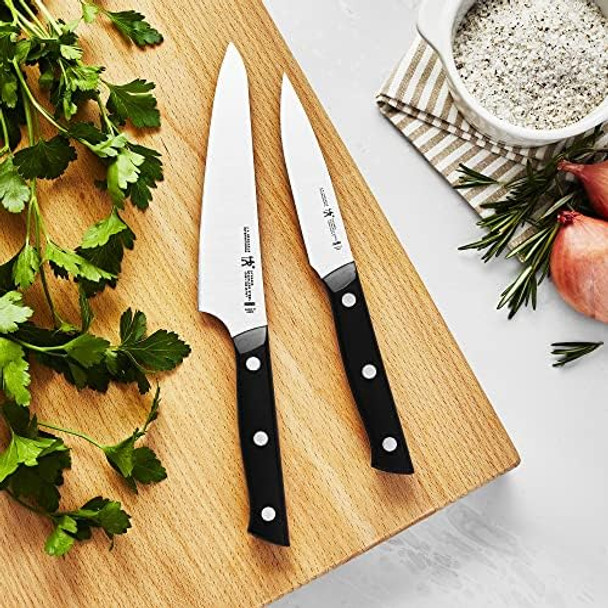 Henckels Dynamic Razor-Sharp 2-Pc Knife Set Santoku Knife 5.5 Inch Santoku Knife 7 Inch German Engineered Informed By 100+ Years Of Mastery Stainless Steel