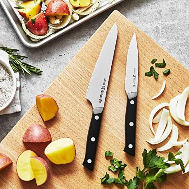 Henckels Dynamic Razor-Sharp 2-Pc Knife Set Santoku Knife 5.5 Inch Santoku Knife 7 Inch German Engineered Informed By 100+ Years Of Mastery Stainless Steel