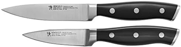 Henckels Forged Accent Razor-Sharp 2-Pc Paring Knife Set German Engineered Informed By 100+ Years Of Masteryblack