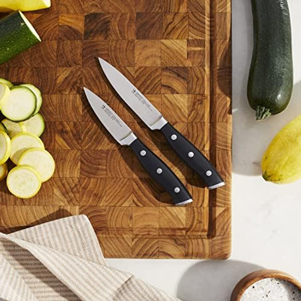 Henckels Forged Accent Razor-Sharp 2-Pc Paring Knife Set German Engineered Informed By 100+ Years Of Masteryblack