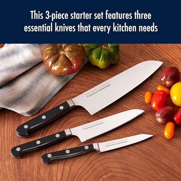 Henckels Classic Christopher Kimball Edition 3-Pc Starter Set Stainless Steel