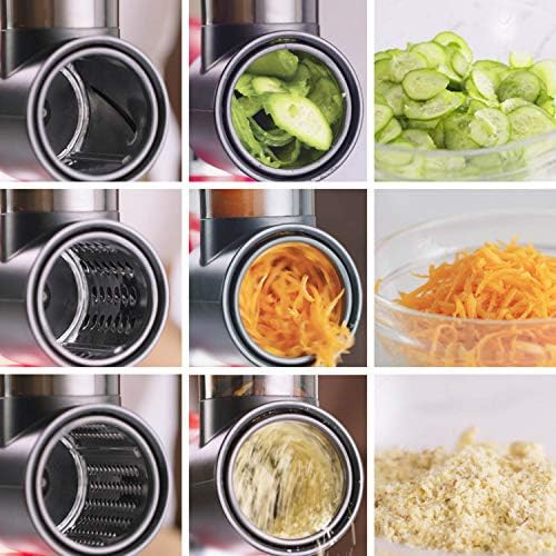 Stainless Steel Slicer Shredder Attachment For Kitchenaid Stand Mixer Cheese Grater Attachment For Kitchenaid Salad Maker Grinding Powder Dishwasher Safe With 4 Blades By Innomoon