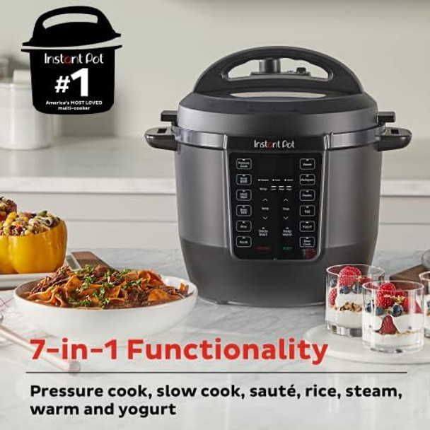 Instant Pot Rio 7-In-1 Electric Multi-Cooker Pressurecooker Slowcooker Ricecooker Steamer Sauté Yogurt Maker & Warmer Includes App With Over 800 Recipes 6 Quart