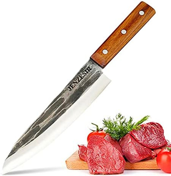 8 Inch Professional Japanese Chef Knifehandmade Forged Gyuto Cleaver 3 Layer 8Cr13Mov Clad Steel W/Octagon Handle Sushi Knife For Home Kitchen & Restaurant 8 Inch Professional Japanese Chef Knifehandmade Forged Gyuto Cleaver 3 Layer 8Cr13Mov Clad Steel W/Octagon Handle Sushi Knife For Home Kitchen & Restaurant