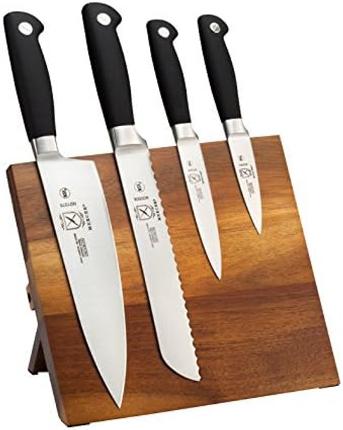 Mercer Culinary Genesis 5-Piece Magnetic Board Set Acacia
