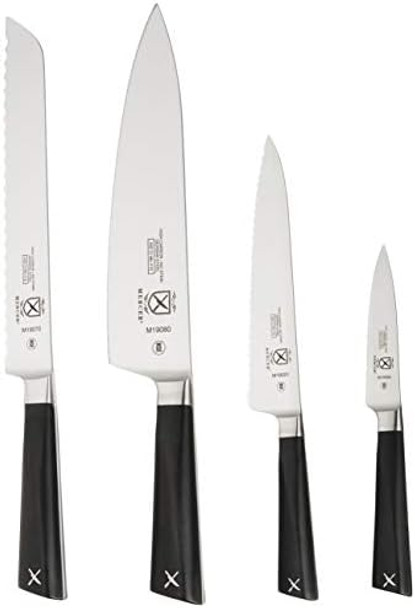 Mercer Culinary Züm 5-Piece Magnetic Board Forged Knife Set Bamboo
