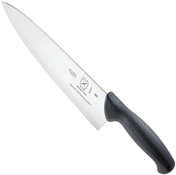 Mercer Culinary M18010 Millennia Black Handle 10-Inch Wide Hollow Ground Chef'S Knife