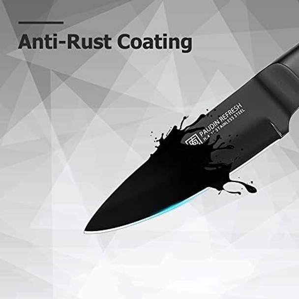 Paudin Kitchen Knife High Carbon German Stainless Steel Chef Knives Super Sharp Chef'S Knife With Ergonomic Hollow Handle (Silver 8 Inch Chef Knife)