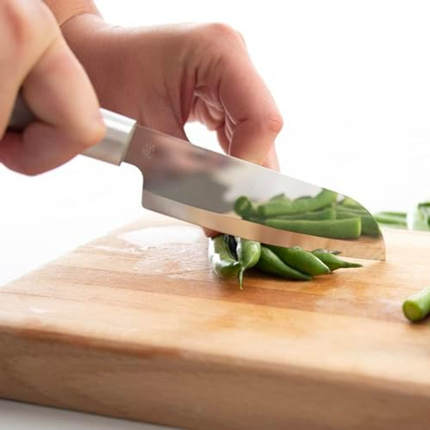 Rada Cutlery Cook'S Utility Knife (R140) 4.75" Stainless Steel Hollow Ground Blade Made In Usa Silver Handle Pack Of 2 Rada Cutlery Cook'S Utility Knife (R140) 4.75" Stainless Steel Hollow Ground Blade Made In Usa Silver Handle Pack Of 2