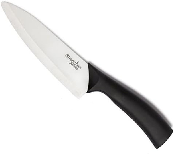 White Ceramic Knife Set - 3-Piece Kitchen Knives Bundle: 6" Chef'S 5" Slicing And 4" Paring Knife. Lightweight Kitchen Cutlery For Precision Slicing And Cooking