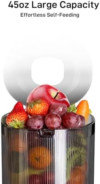 Sifene Whole Fruits Cold Press Juicer Machines 4.3 Inch And 110Mm Powerful Wide Mouth Slow Masticating Juicer (Red)