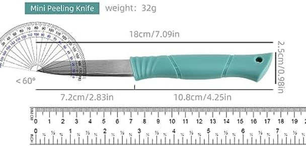 2.8-Inch Damascus Vg10 Steel Core Meat Cleaver Sharp Fruit & Tomato Knife Carving Universal Knife