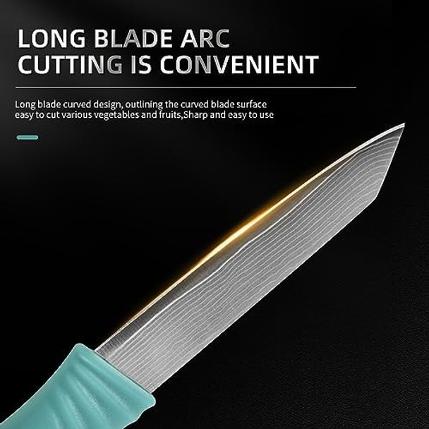 2.8-Inch Damascus Vg10 Steel Core Meat Cleaver Sharp Fruit & Tomato Knife Carving Universal Knife