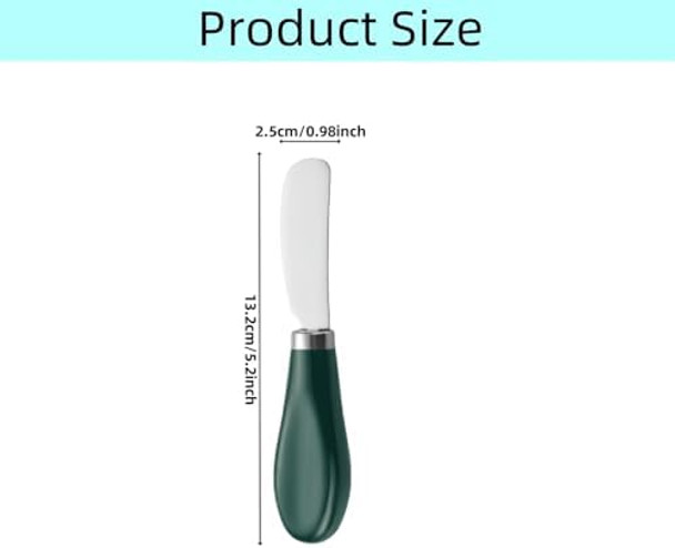 Butter Knife4 Pcs Stainless Steel Butter Spreader Knife With White Porcelain Handle Wide Blade Cheese Spreader Used For CheeseCold ButterJam5.2 Inch