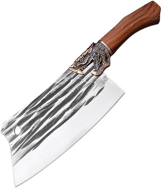 Meat CleaverCleaver Knife 8 Inch Chinese Chef Knife Handmade Forged Stainless Steel Meat Fish Chopping Cleaver Vegetables Slicing Kitchen Knife Lamajiga5844