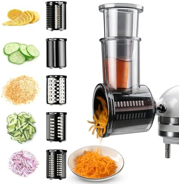 Slicer Shredder Attachments For Kitchenaid Stand Mixers Cheese Grater Salad Maker Vegetable Shredder Food Slicers Chopper Grinding Powder Accessories With d 5 Blades Slicer Shredder Attachments For Kitchenaid Stand Mixers Cheese Grater Salad Maker Vegetable Shredder Food Slicers Chopper Grinding Powder Accessories With d 5 Blades