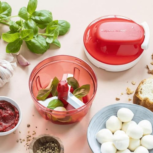 Tupperware Chop 'N Prep Chef In Salt Water Pink/Red Tupperware Chop 'N Prep Chef In Salt Water Pink/Red
