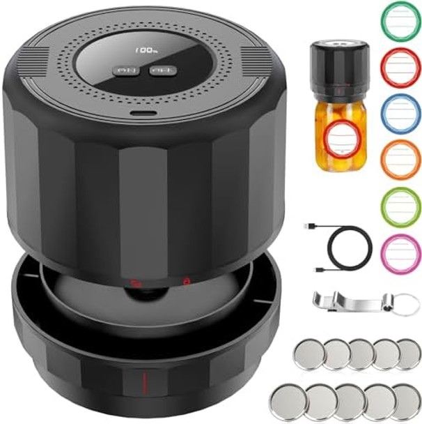 M11 Jar Vacuum Sealer And M12 Auto Shut Mason Vacuum Sealer M11 Jar Vacuum Sealer And M12 Auto Shut Mason Vacuum Sealer