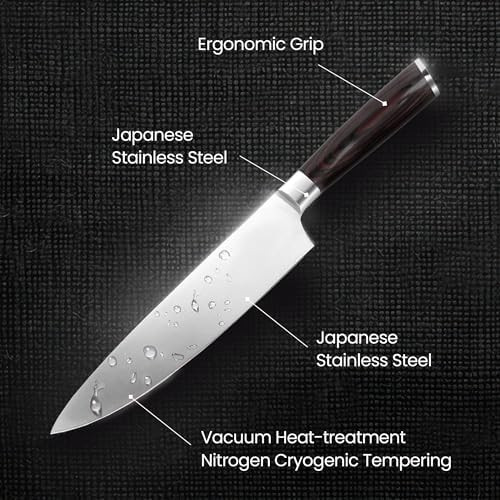 Japanese Chef Knife 8 Inch Hc Steel Paring Knife Premium Chef Knife Professional Unique For Men/Women Mom/Dad Premium Box