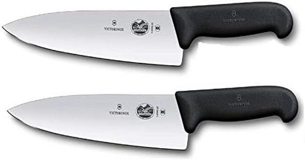 Victorinox Fibrox Pro Chef'S Knife 8-Inch Chef'S Ffp - Set Of 2