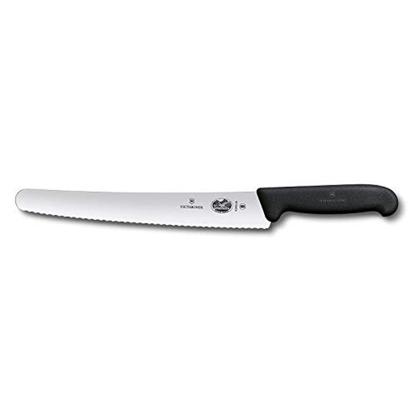 Victorinox 10.25 Inch Bread Knife High Carbon Stainless Steel Serrated Blade For Efficient Slicing Ergonomic Fibrox Pro Handle